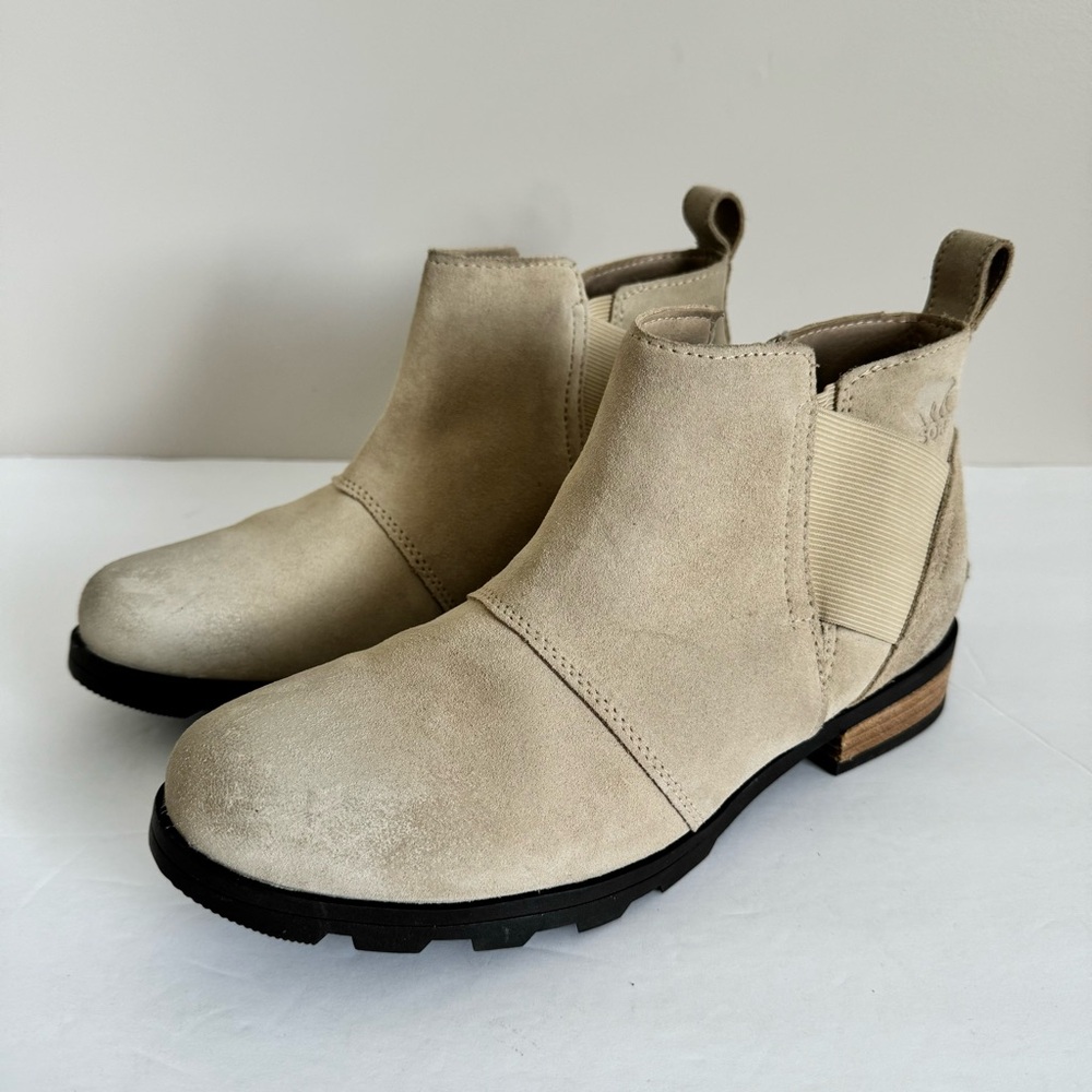 Sorel Women's Ankle Booties in Light Tan - Picture 8 of 14
